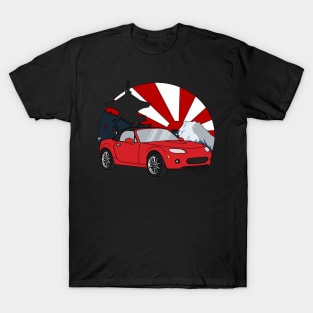 Red NC Black Top T-Shirt